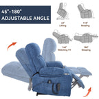 Fauteuil inclinable électrique à double moteur marron, position infinie, jusqu'à 350 lb, en chenille, mécanisme de mouvement robuste