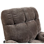 Fauteuil inclinable à double moteur marron avec positionnement infini, inclinaison à plat à 180°, chauffage, massage et dossier réglable