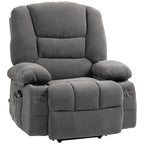 Fauteuil inclinable releveur marron avec massage par vibration, chauffage, télécommande, installation rapide et poches latérales pratiques