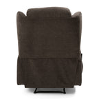 Fauteuil de massage inclinable marron avec chauffage, 5 modes de massage, porte-gobelets, télécommande et fonction d'inclinaison manuelle