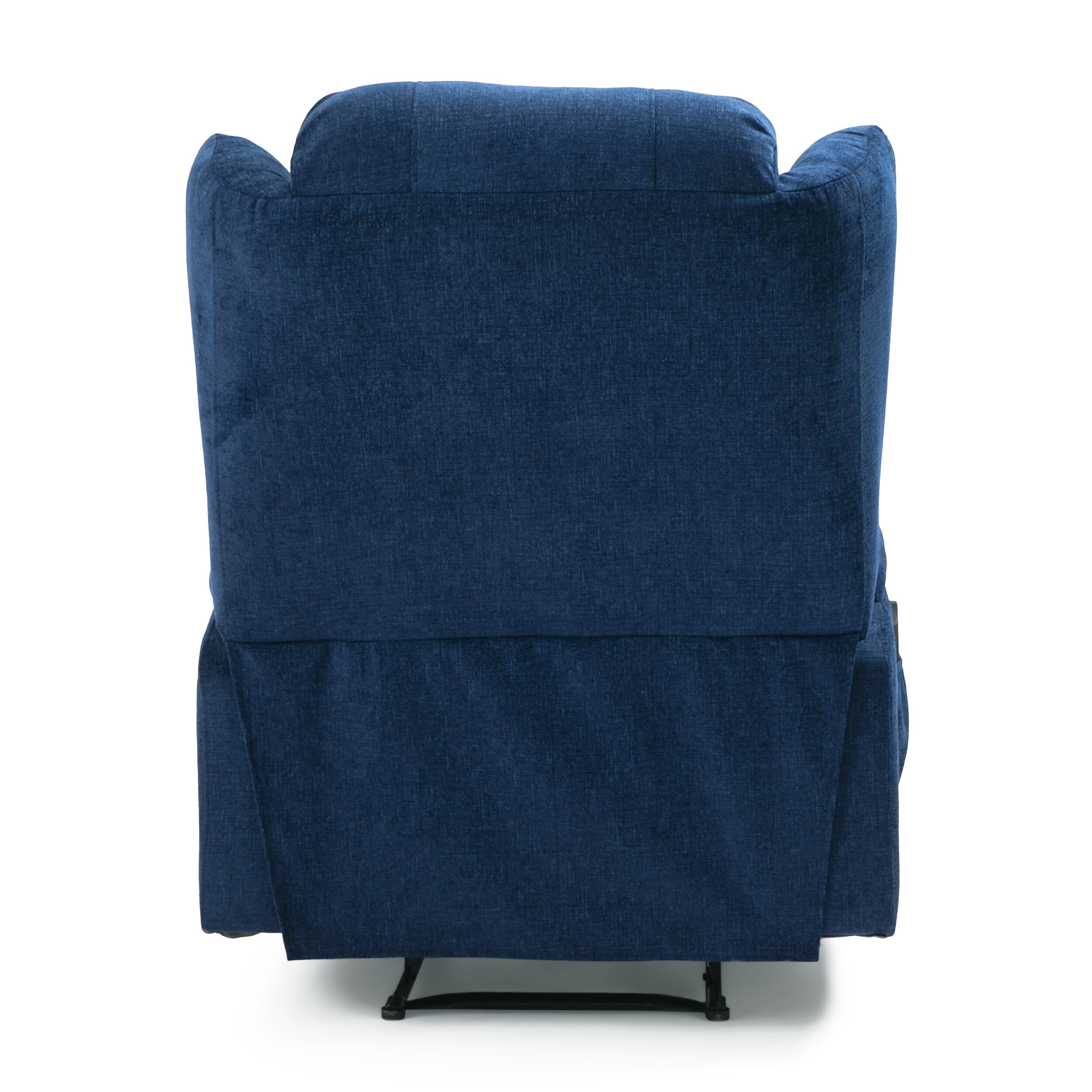 Fauteuil de massage inclinable marron avec chauffage, 5 modes de massage, porte-gobelets, télécommande et fonction d'inclinaison manuelle