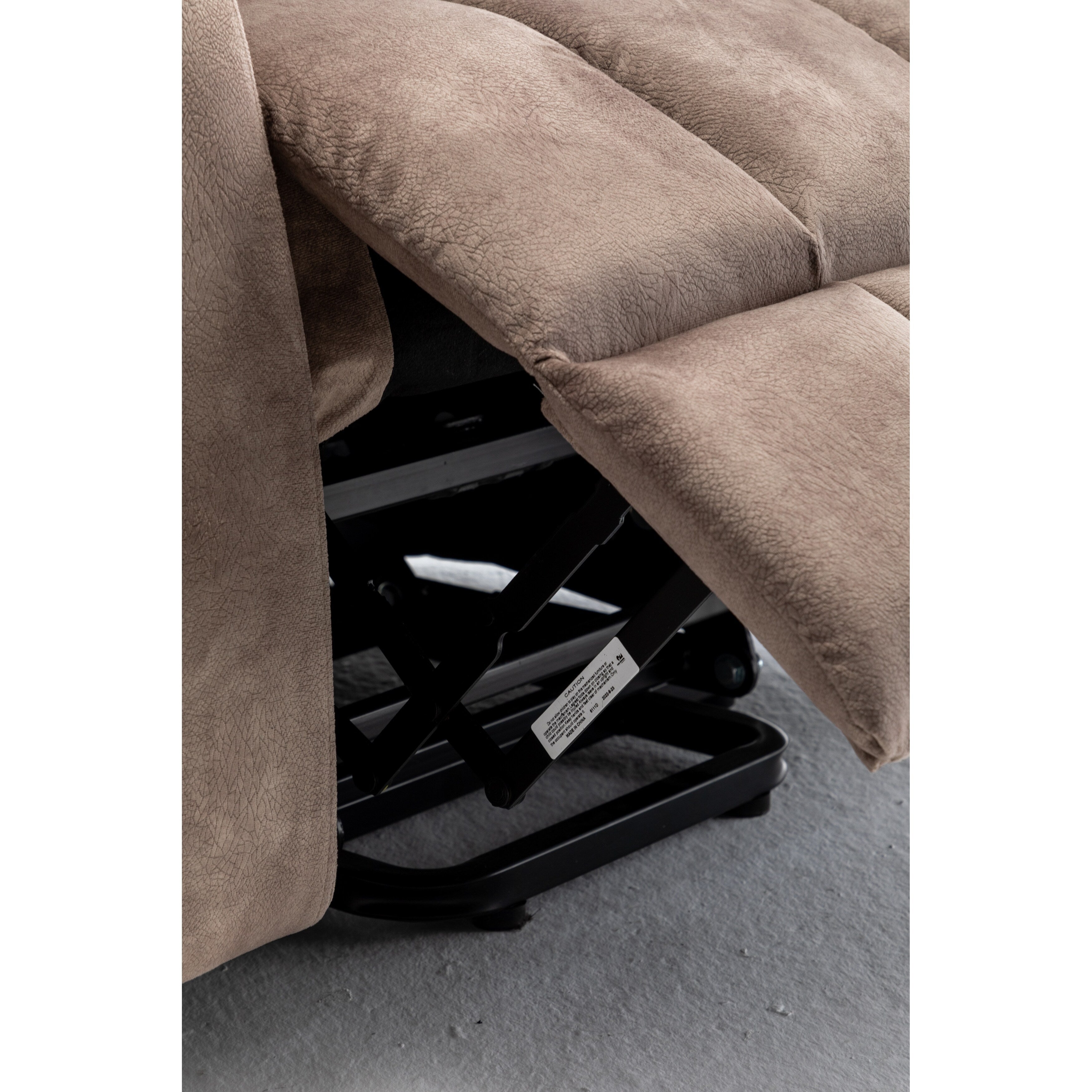 Fauteuil inclinable électrique marron avec massage, chauffage et moteur allemand