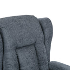 Fauteuil inclinable marron avec massage, chauffage et inclinaison manuelle