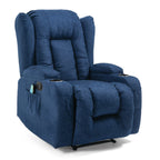 Fauteuil inclinable marron avec massage, chauffage et inclinaison manuelle