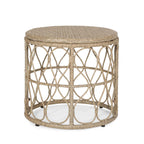 Ensemble de salon de jardin Bruce Outdoor en osier 3 pièces avec coussins par Christopher Knight Home