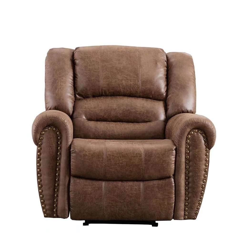 Fauteuil inclinable manuel classique et traditionnel avec accoudoirs et dossier confortables