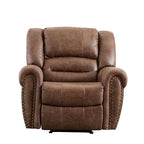 Fauteuil inclinable manuel classique et traditionnel avec accoudoirs et dossier confortables