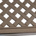 Ensemble de salle à manger d'extérieur Bullpond en aluminium et osier marron, 9 pièces, par Christopher Knight Home