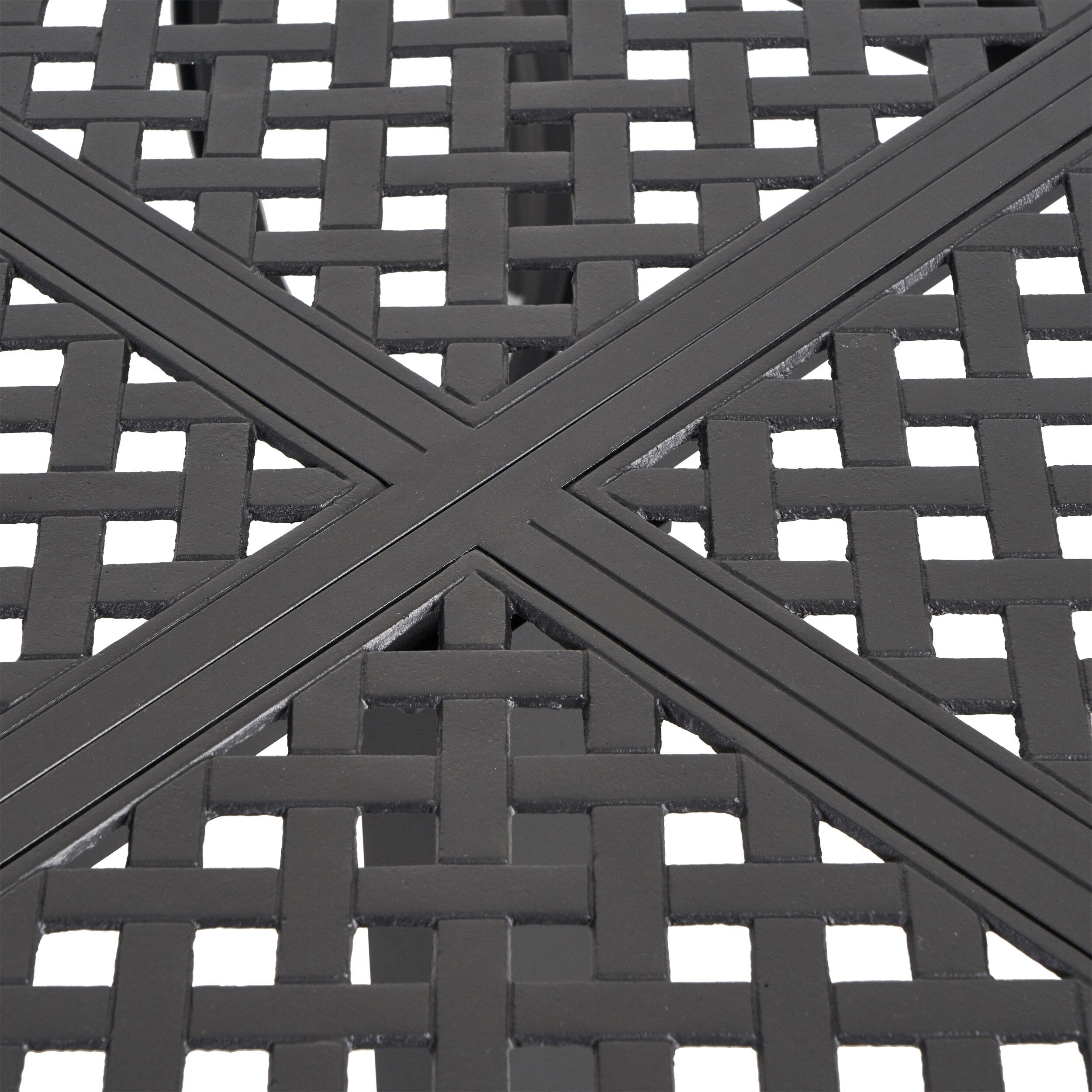 Ensemble de salle à manger d'extérieur Bullpond en aluminium et osier marron, 9 pièces, par Christopher Knight Home