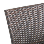 Ensemble de salle à manger d'extérieur Bullpond en aluminium et osier marron, 9 pièces, par Christopher Knight Home