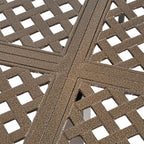 Ensemble de salle à manger d'extérieur Bullpond en aluminium et osier marron, 9 pièces, par Christopher Knight Home