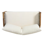 Christopher Knight Home Burchett Ensemble causeuse et table basse d'extérieur en bois d'acacia avec coussins Sunbrella en option