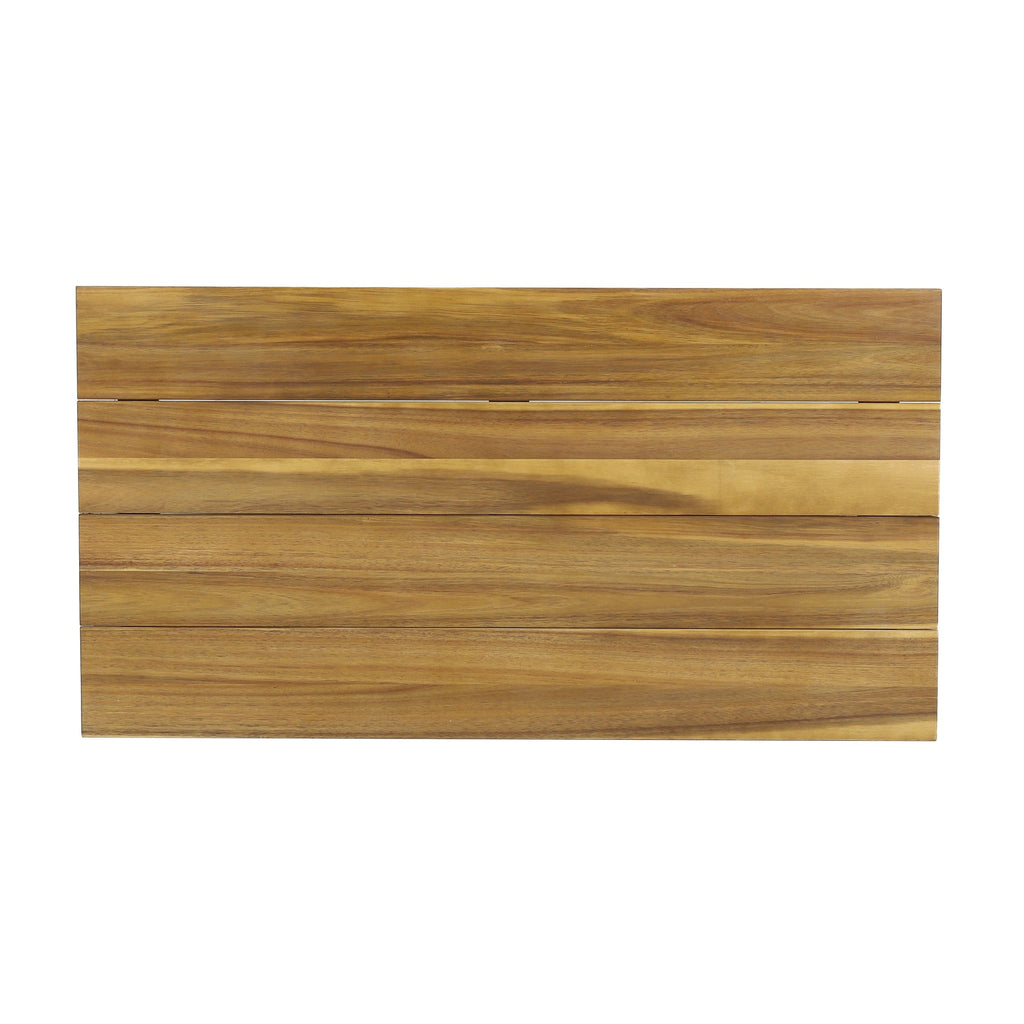 Christopher Knight Home Burchett Ensemble causeuse et table basse d'extérieur en bois d'acacia avec coussins Sunbrella en option