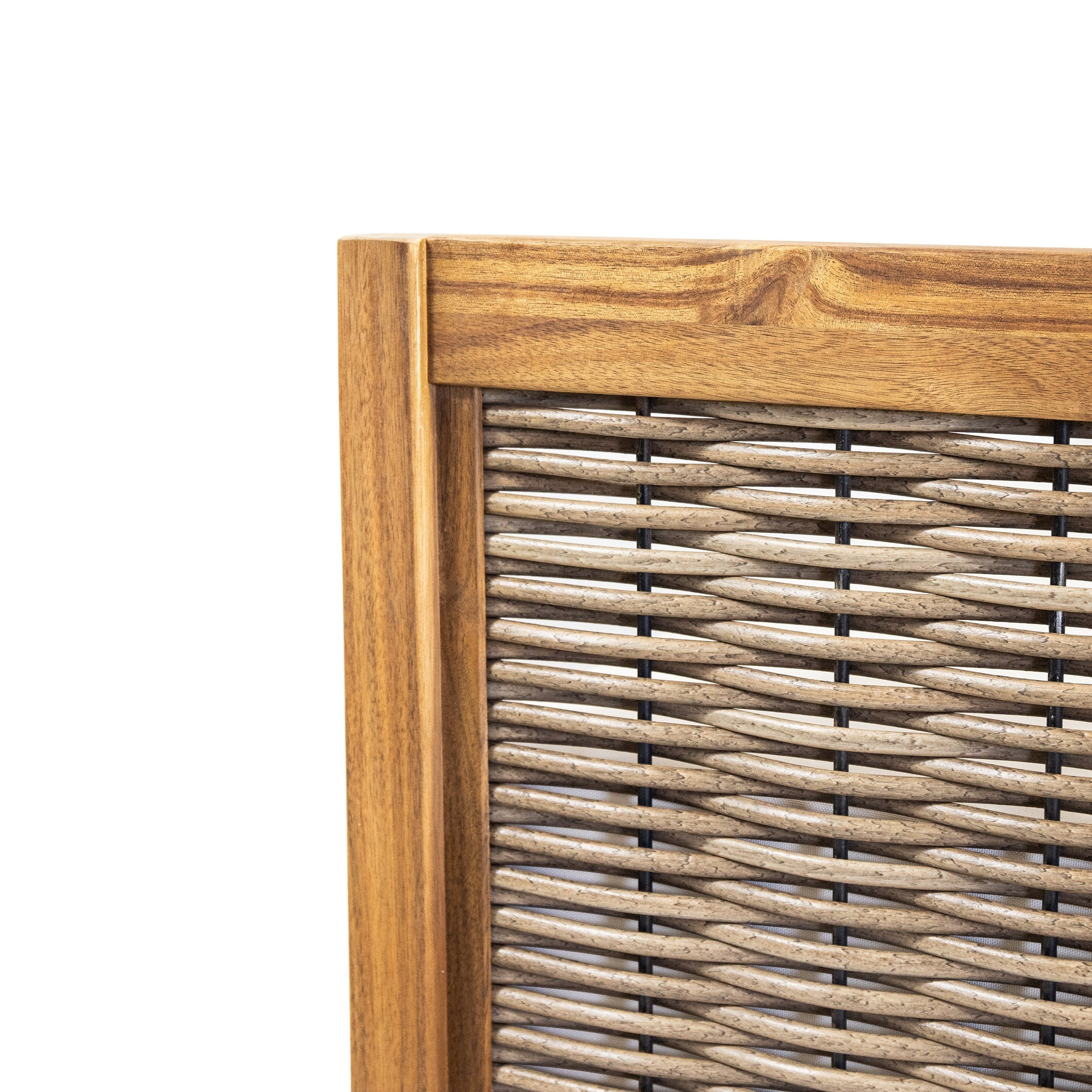 Christopher Knight Home Burchett Ensemble causeuse et table basse d'extérieur en bois d'acacia avec coussins Sunbrella en option