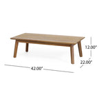 Christopher Knight Home Burchett Ensemble causeuse et table basse d'extérieur en bois d'acacia avec coussins Sunbrella en option