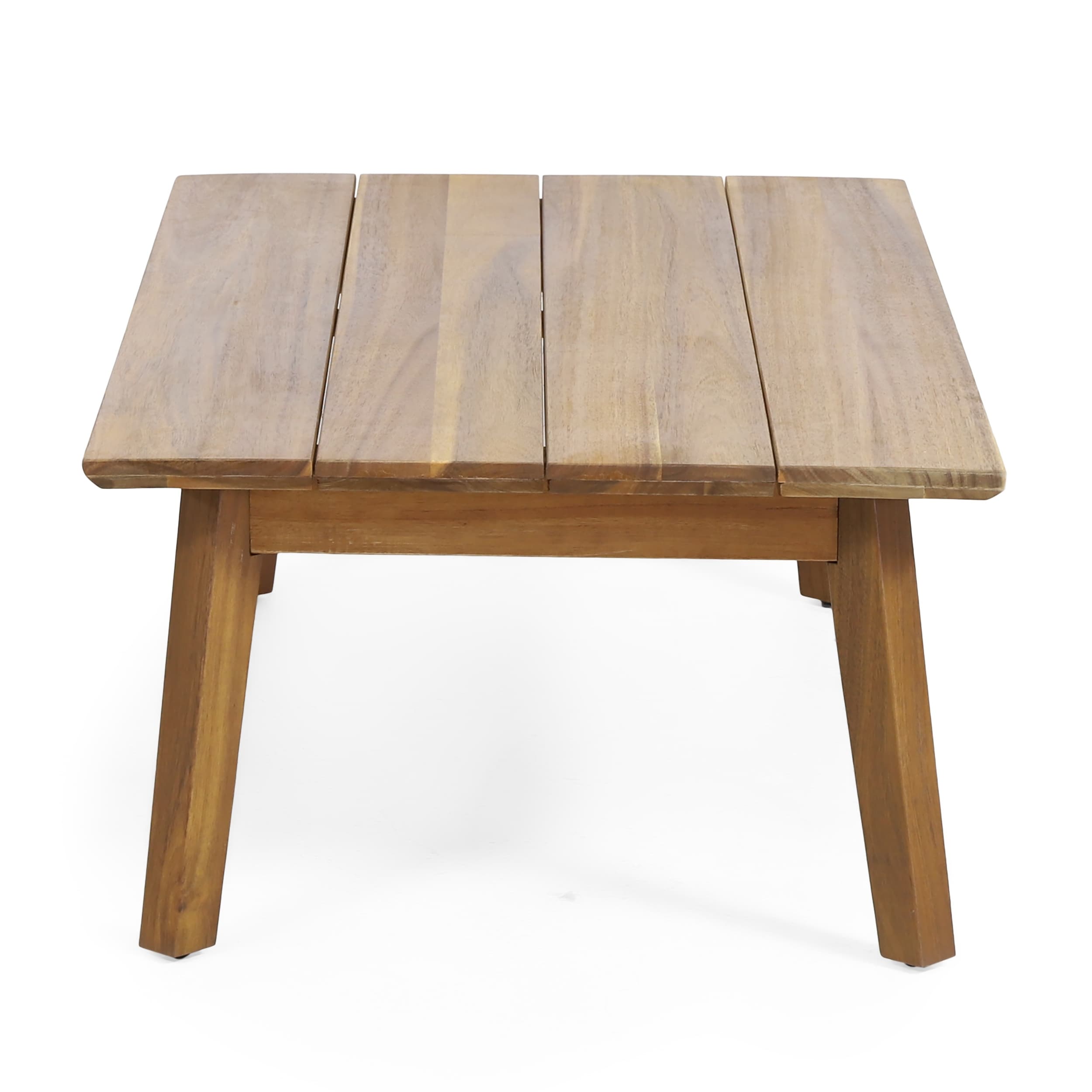 Christopher Knight Home Burchett Ensemble causeuse et table basse d'extérieur en bois d'acacia avec coussins Sunbrella en option