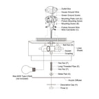 Plafonnier moderne du milieu du siècle de Burnaby avec abat-jour tambour en lin blanc