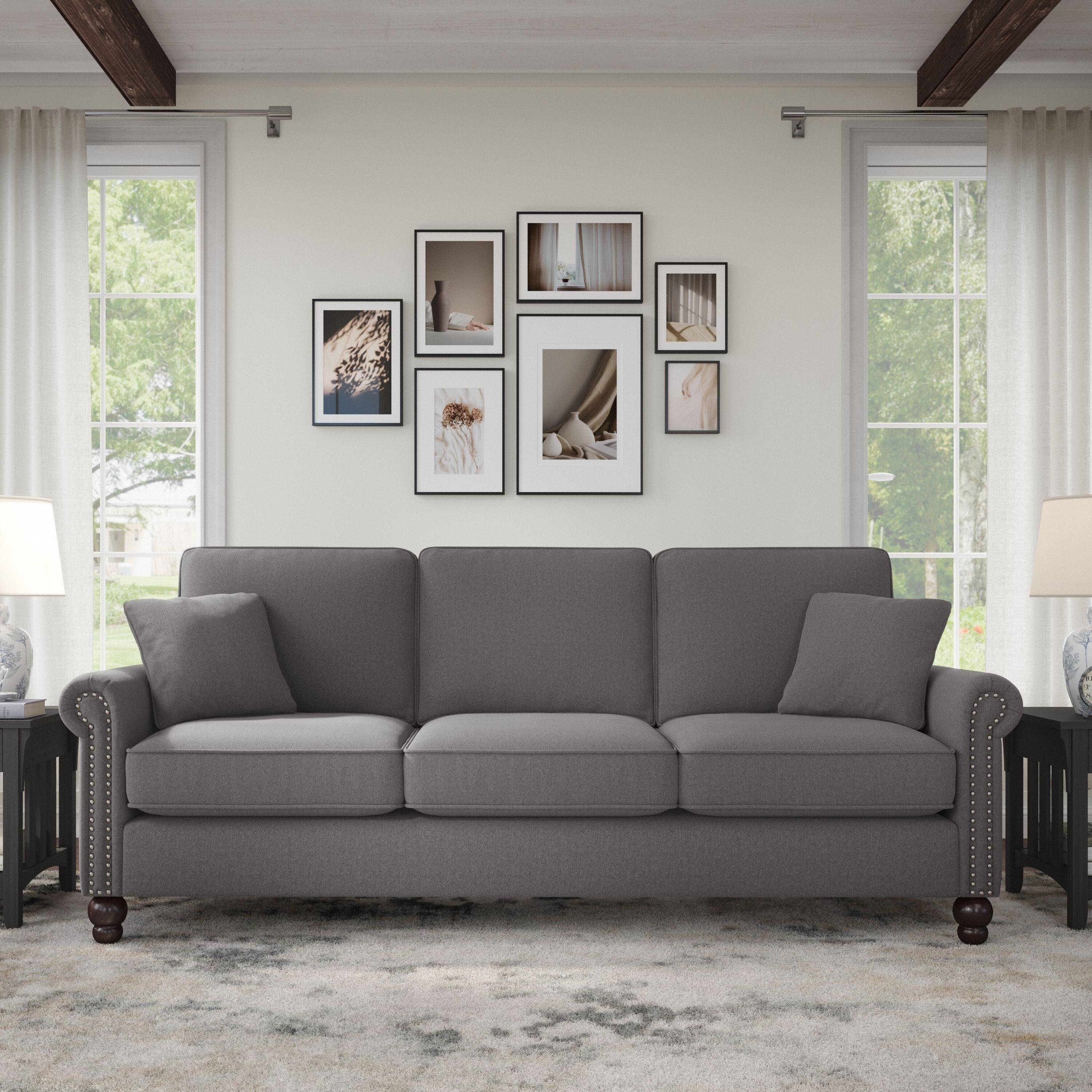 Grand canapé de salon 3 places Bush Furniture Coventry 85W