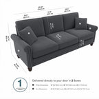 Grand canapé de salon 3 places Bush Furniture Coventry 85W