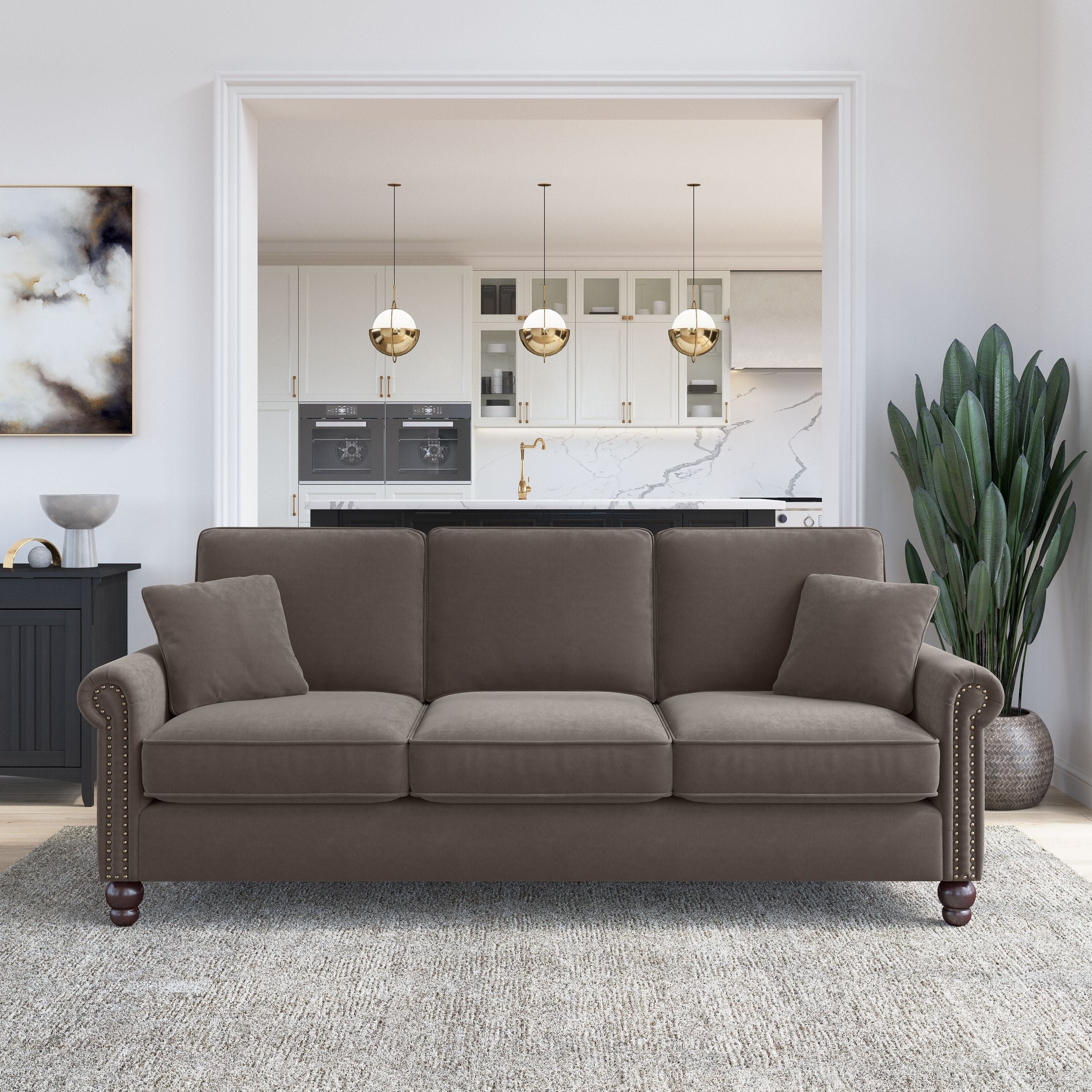 Grand canapé de salon 3 places Bush Furniture Coventry 85W