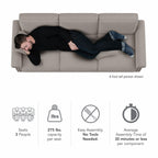 Grand canapé de salon 3 places Bush Furniture Coventry 85W