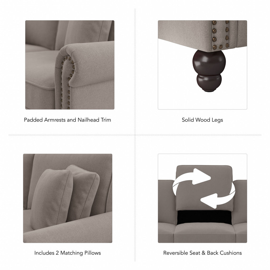 Grand canapé de salon 3 places Bush Furniture Coventry 85W