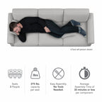 Grand canapé de salon 3 places Bush Furniture Coventry 85W