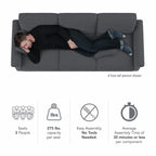 Grand canapé de salon 3 places Bush Furniture Coventry 85W