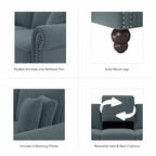 Grand canapé de salon 3 places Bush Furniture Coventry 85W