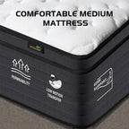 Matelas hybride à ressorts ensachés moyens CHEVNI 14 pour lit simple