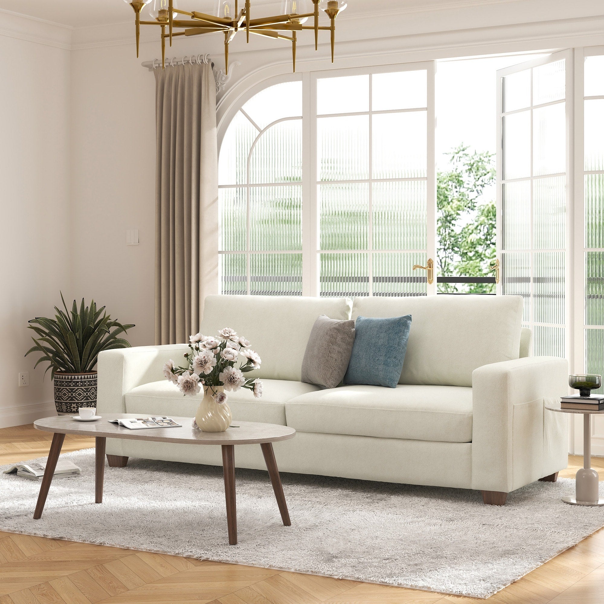 Canapé rembourré CO-Z 86.6 pour salon 3 places