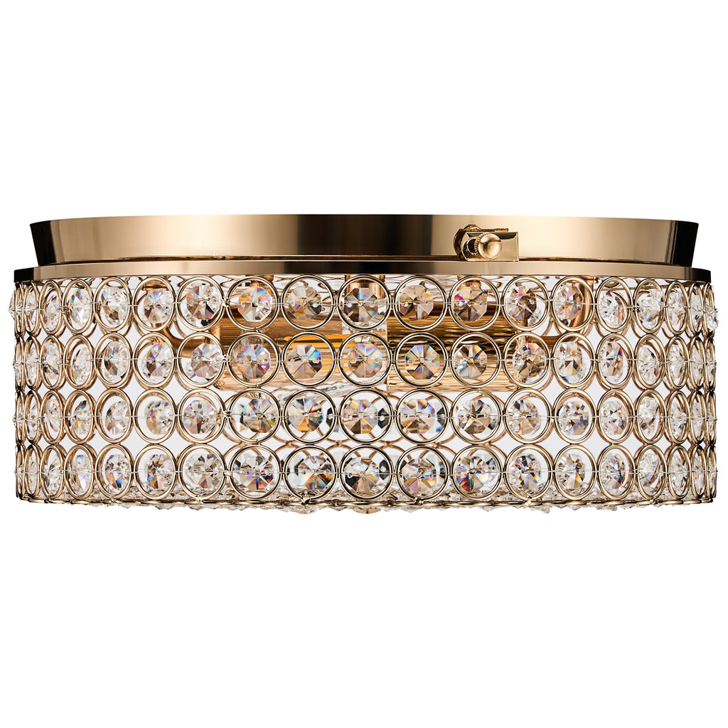 Plafonnier encastré rond moderne à 2 lumières en cristal CO-Z