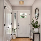 Plafonnier encastré rond moderne à 2 lumières en cristal CO-Z