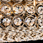 Plafonnier encastré rond moderne à 2 lumières en cristal CO-Z