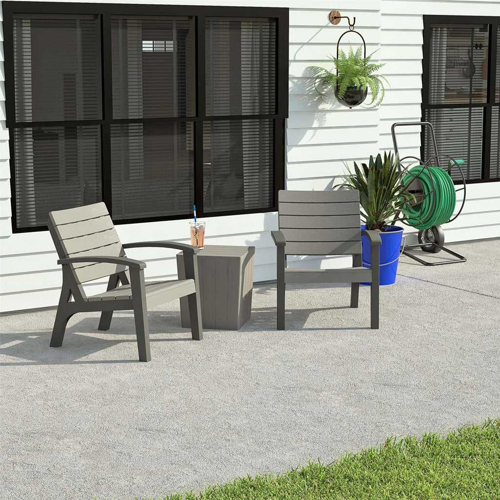 Ensemble de conversation en résine COSCO 3 pièces