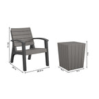 Ensemble de conversation en résine COSCO 3 pièces