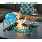 Ensemble de canapés sectionnels en osier pour patio extérieur COSIEST 4 pièces avec table pour foyer