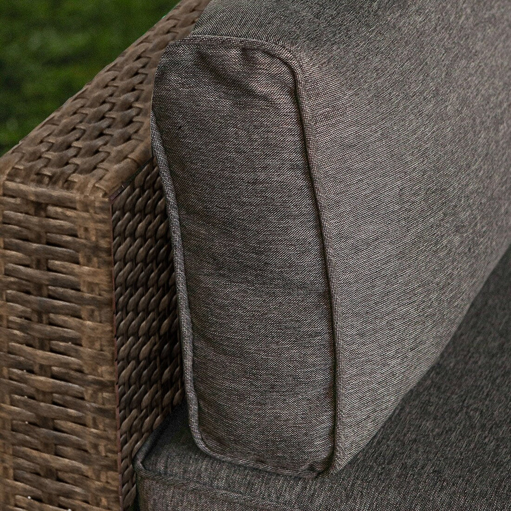 Ensemble de canapés sectionnels en osier pour meubles de patio extérieur COSIEST 7 pièces