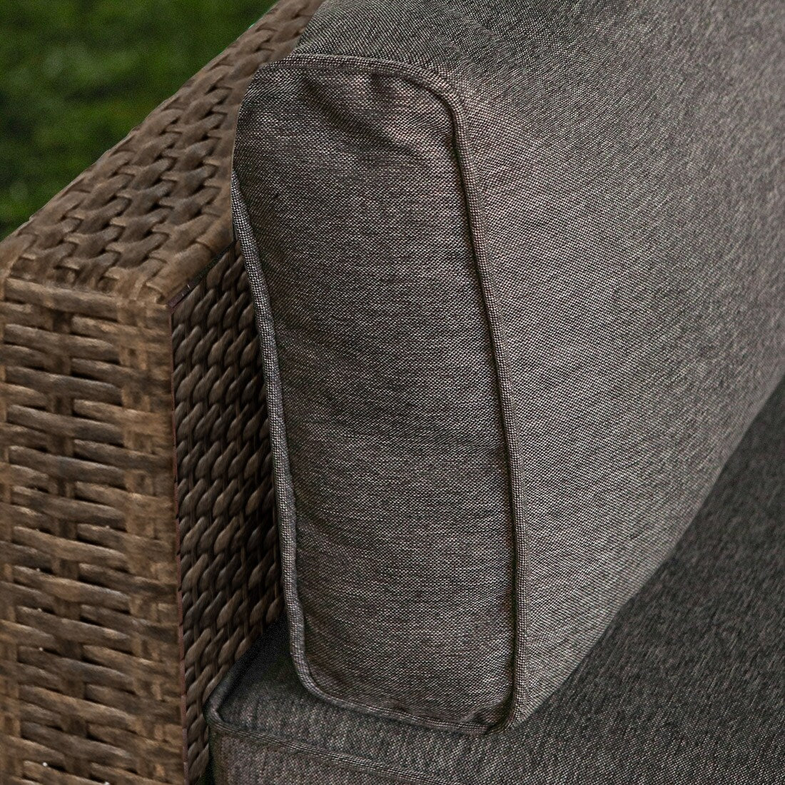 Ensemble de canapés sectionnels en osier pour meubles de patio extérieur COSIEST 7 pièces