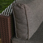 Ensemble de canapés sectionnels en osier pour meubles de patio extérieur COSIEST 7 pièces