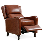 Fauteuil de salon inclinable et confortable en cuir COZYMAN
