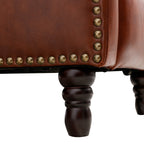 Fauteuil de salon inclinable et confortable en cuir COZYMAN