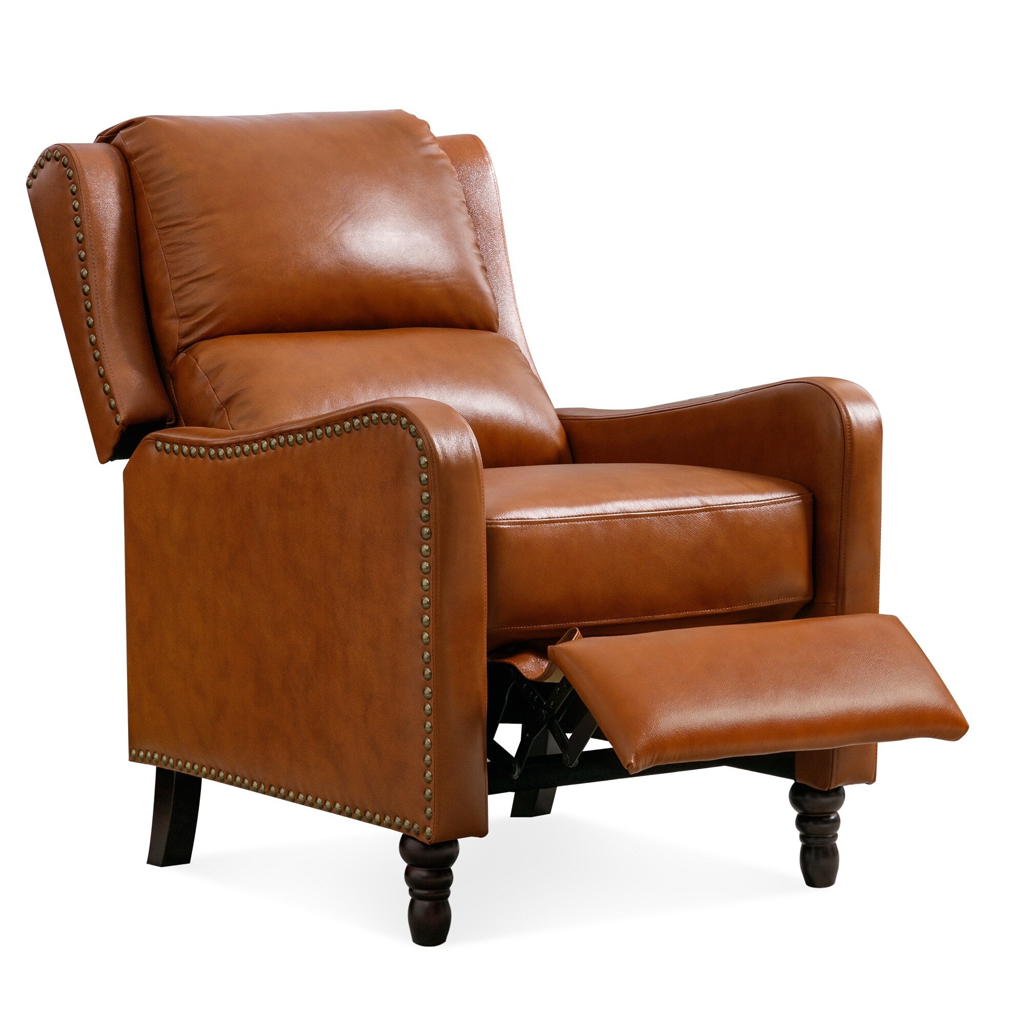 Fauteuil de salon inclinable et confortable en cuir COZYMAN