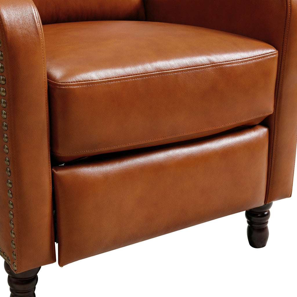 Fauteuil de salon inclinable et confortable en cuir COZYMAN