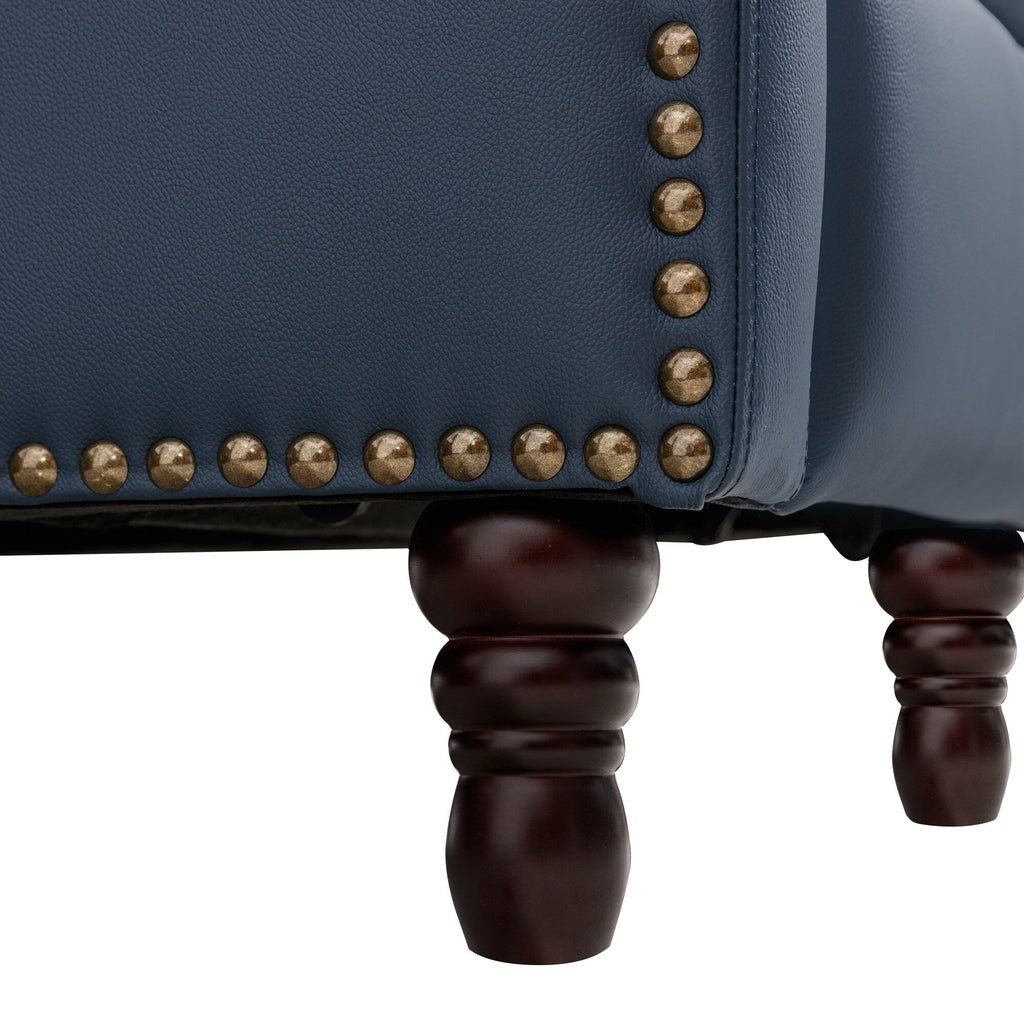 Fauteuil de salon inclinable et confortable en cuir COZYMAN