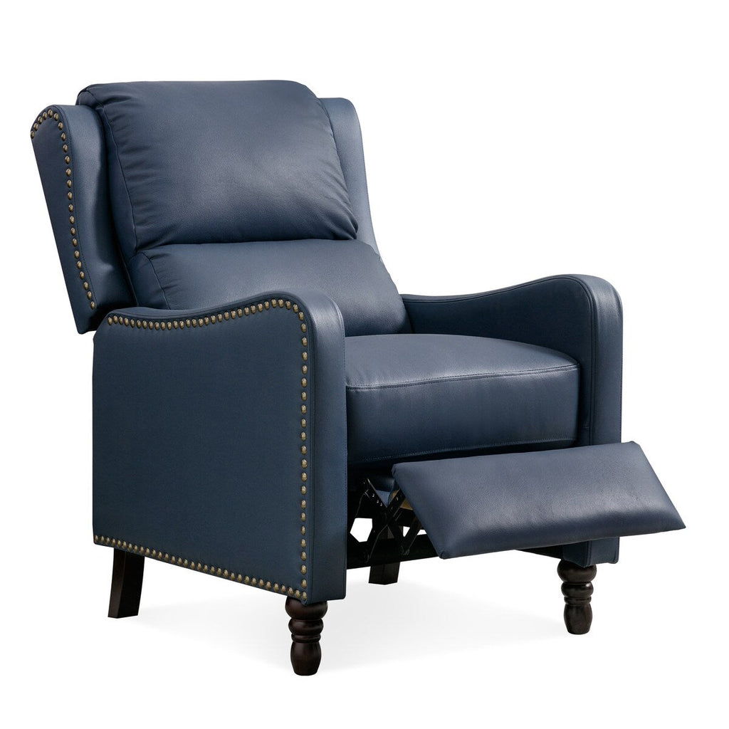 Fauteuil inclinable en cuir véritable COZYMAN, fauteuil confortable pour le salon