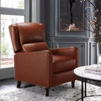 Fauteuil inclinable en cuir véritable COZYMAN, fauteuil confortable pour le salon