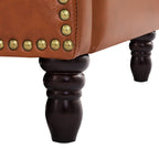 Fauteuil inclinable réglable en cuir véritable moderne COZYMAN avec siège à 3 positions