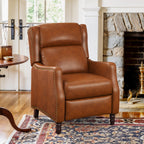 Fauteuil inclinable réglable en cuir véritable moderne COZYMAN avec siège à 3 positions