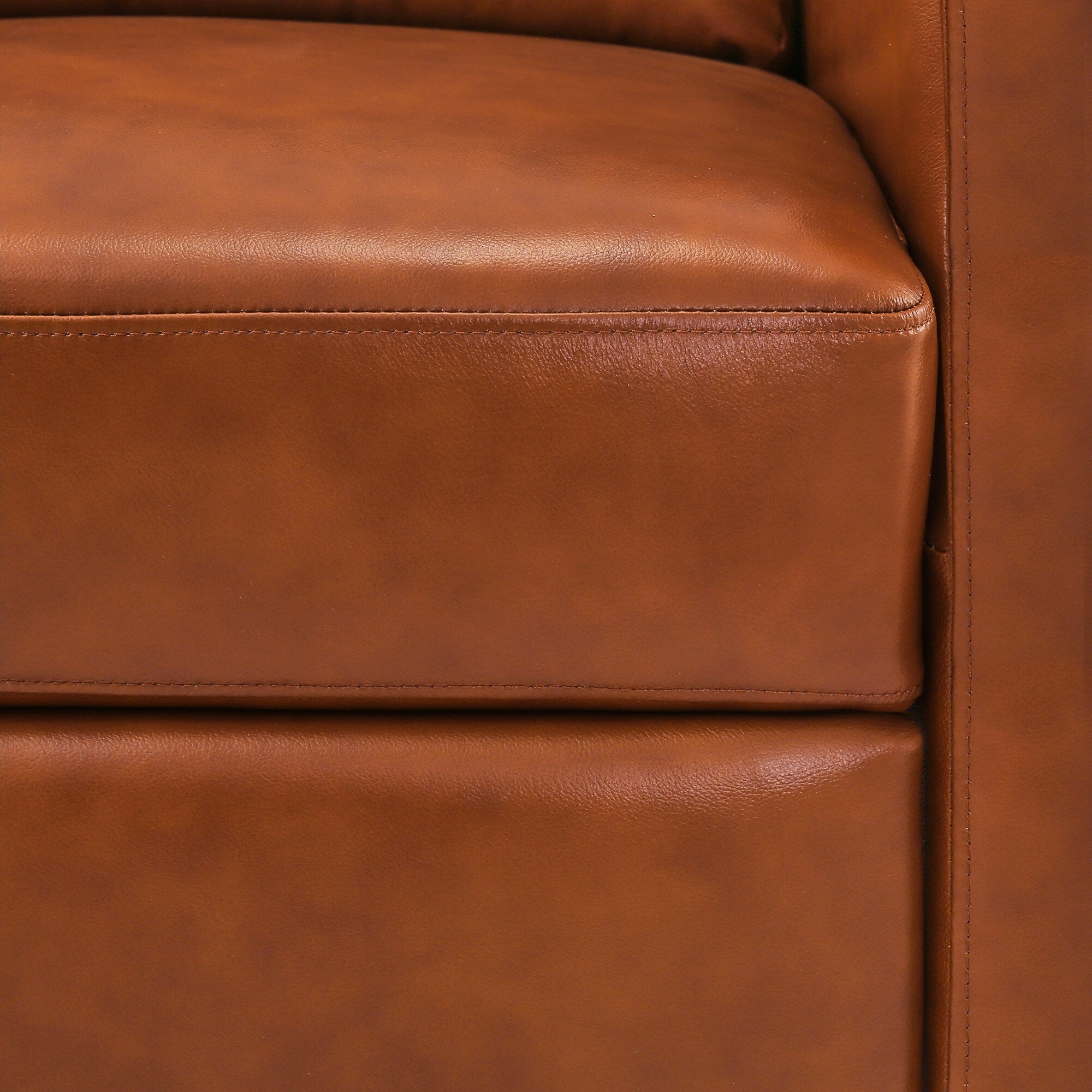 Fauteuil inclinable réglable en cuir véritable moderne COZYMAN avec siège à 3 positions